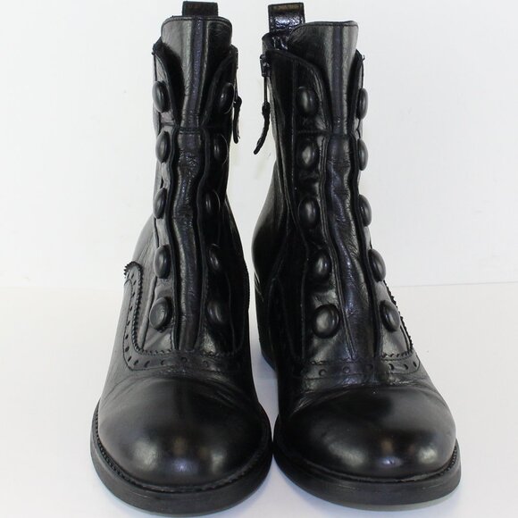 Miz Mooz Jozie Button Leather Booties Womens (EU 39/US 8.5) - Picture 2 of 11